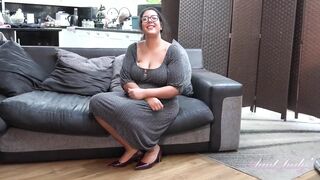 Auntjudys - Curly big beautiful woman mother I'd like to fuck Cassy Hill Shows off Her Large Natural Boobs