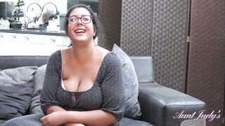 Auntjudys - Curly big beautiful woman mother I'd like to fuck Cassy Hill Shows off Her Large Natural Boobs