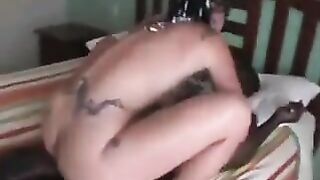 Cuckold mother I'd like to fuck riding ebony bull during the time that on vacation I videotape