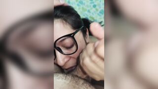 POV real amateur porn, gorgeous Colombian woman gives a tremendous fellatio to her boyfriend