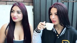 FOURSOME with my girlfriend and her hawt STEPSISTER - Silvana Lee with Alejandra Palacios & Brian Evansx