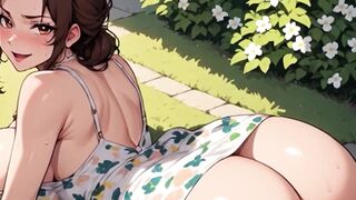 Waifu Garden Lady POV Full Vid - Pants Aside Penetration & Bench Close-up Banging