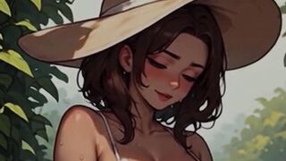 Waifu Garden Lady POV Full Vid - Pants Aside Penetration & Bench Close-up Banging