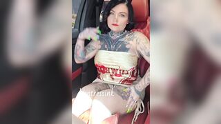StepMom Catches StepSon Touching Himself in the Car with Her.