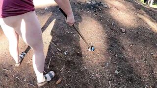 Golfing Bare In The Woods
