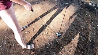 Golfing Bare In The Woods
