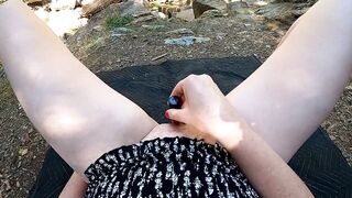 mother I'd like to fuck Squirting Near Waterfall