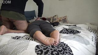 stepmom lets lascivious stepson ejaculate inside her twat during the time that spouse is at work