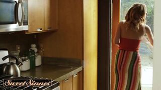ENCHANTING SINNER - Breasty Wife Uses Her Curvy Body To Stop Her Spouse From Thinking About Her Ally