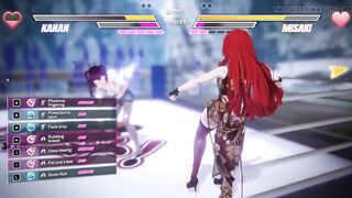 Lesbo Battle SADOMASOCHISM Manga Game Ep.1 Readhead Lesbo Scissoring and Squirting Fight!