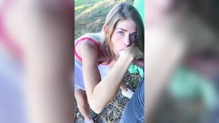 Tara Secret - Stranger Jerking on a Field and calling Random Hawt Hotty for assist! Hawt Outdoor Oral-job