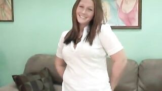 Fluffy babe disrobes in underclothes exposing her tattoo on her tummy