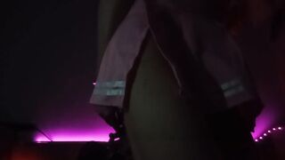 pink-haired femboy got carried away with handcuffs and can't get out...