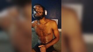 Pleased gooner mindlessly jerking it to porn