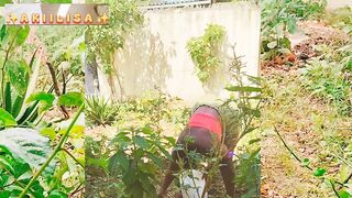 I do everything for my wife's gaze/AKIILISA gardening movie scene