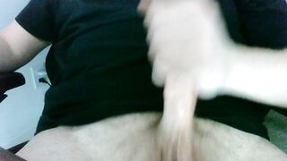My petite dick cum after a worthy jerk-off