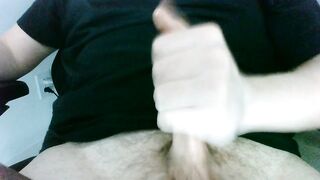 My petite dick cum after a worthy jerk-off