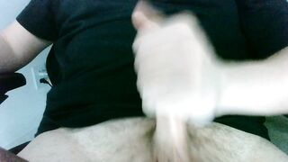 My petite dick cum after a worthy jerk-off