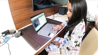 BLACK STEP-SISTER LIKES SUCKING AND GETTING DRILLED FROM THE BACK PT1