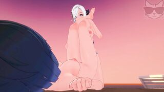Yelan x Shenhe beach time ! (genshin impact)