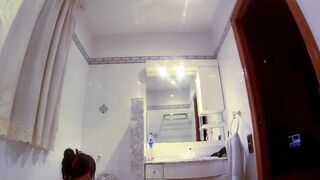 Brunette hair Wench Gets Pounded in Each Aperture and Overspread in Cum