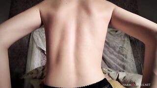 Blond Teen Nico Undressed in Her Boudoir Movie scene