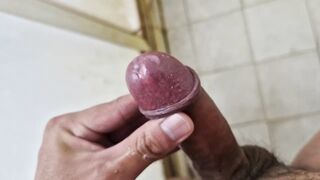 POV Shower Spunk fountain: Playing With Myself Beneath The Water