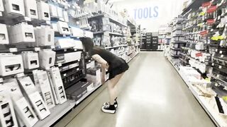 Amateur Teenagers KittyCream Gets Banged Hard in Risky Public Mall