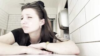 Amateur Teenagers KittyCream Gets Banged Hard in Risky Public Mall