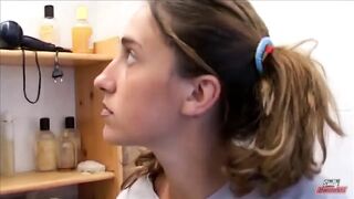Glamorous mother I'd like to fuck urinates live and snatch is opened by a tiny wang