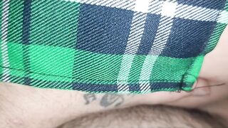 Deepthroat session leaves throat leaking cum