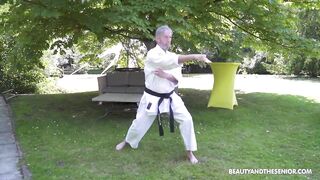 Outdoor Karate Practice - Granddadz