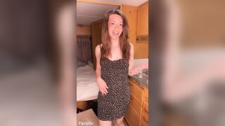Trans Cutie in Summer Suit Gives a Large Shlong Jizz flow