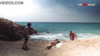That guy Oiled Me Up on the Beach... Then His Ally Came to See