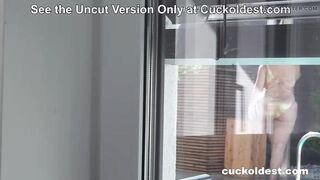 BUSTED! Wife Catches Spouse Jerking off One more Chap and That babe Desires In at Cuckoldest