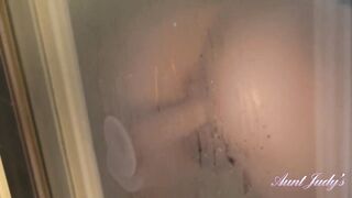 AuntJudys - Shower Time with Breasty Aged Shaggy Amateur Joana