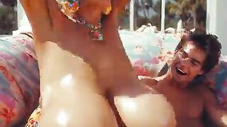 AI vid - Grandma takes bikini off - example teaser from deviantart movie