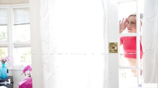 Older sister teaches younger sexy one what to do to cum