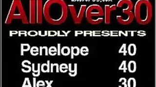 lesbian milfs: penelope, sydney, alex