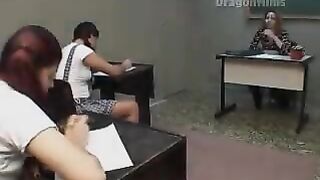Brazilian Lesbians Eat Ass In Class