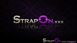 StrapOn Gina Devine and Eufrat classic Czech lesbian sex with sex toys