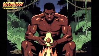 Hawt White Wife Tastes a Large Ebony Wang in Front of Her Cuckold Spouse. Toon Comic Story