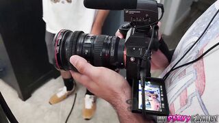 MyPervyFamily - Behind the Scenes with Sherrie Moon, Angelina Moon & James Gal