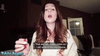 Public Agent - Large Breasts British teacher Erin Moore POV oral-job and creampie from thick dick stranger