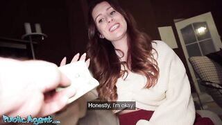 Public Agent - Large Breasts British teacher Erin Moore POV oral-job and creampie from thick dick stranger