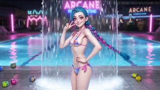 Explicit Jinx Manga Compilation, Juicy Shiny Body, Multiple Positions, Arcane Ai