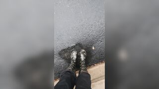 Rainy Day Play in Boots