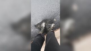 Rainy Day Play in Boots