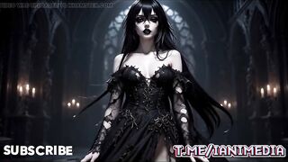 Ai Comics - Darksome Gothic Playgirl Solo Show Teasing, Stripping NSFW