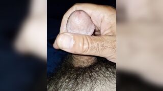 Wanking my overweight little shaggy wang during the time that playing with her feet
